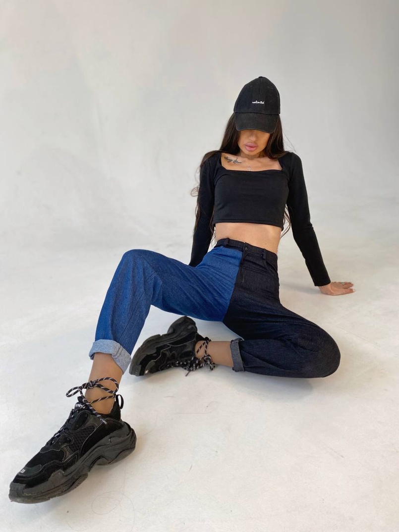 Комбинированные джинсы Комбинированные джинсы | PUSHKA SHOP