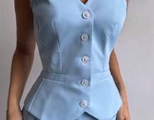 Костюм: піджак на підкладці, штани кльош+ жилет  Костюм: піджак на підкладці, штани кльош+ жилет  | PUSHKA SHOP