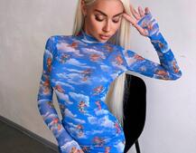 Міні сукня з принтом  | PUSHKA SHOP