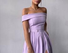 Сукня максі з відкритими плечима  Сукня максі з відкритими плечима  | PUSHKA SHOP