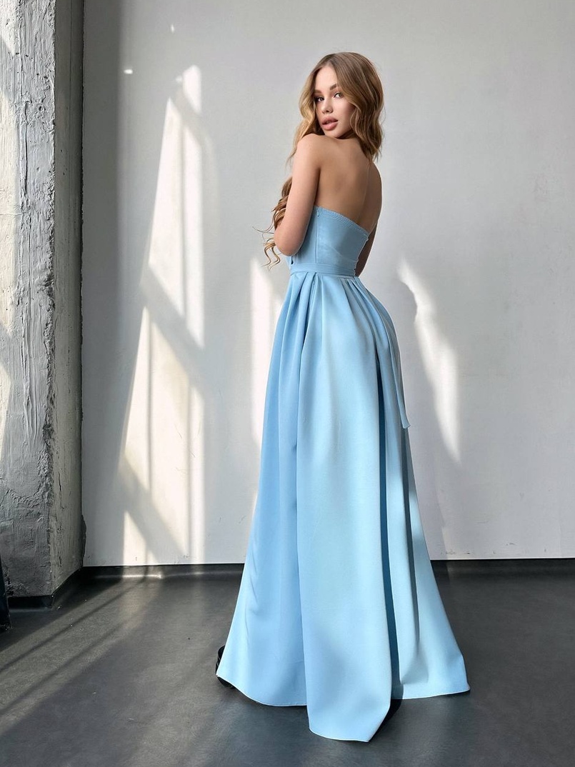 Сукня максі  з розрізом на спідниці  Сукня максі  з розрізом на спідниці  | PUSHKA SHOP