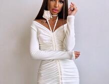 Оксамитова сукня  із зав'язкою на шию з трояндою | PUSHKA SHOP