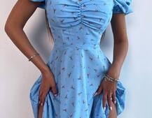 Сукня- міні у квітковий принт | PUSHKA SHOP