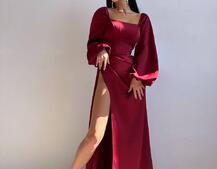 Атласний комплект: корсет + спідниця максі з драпіруванням Атласний комплект: корсет + спідниця максі з драпіруванням | PUSHKA SHOP