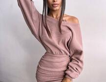 Сукня міні із теплого трикотажу Сукня міні із теплого трикотажу | PUSHKA SHOP