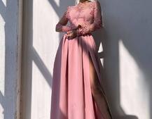 Сукня максі з мереживом  | PUSHKA SHOP