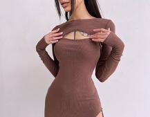 Облягаюча сукня міді цікавого крою Облягаюча сукня міді цікавого крою | PUSHKA SHOP