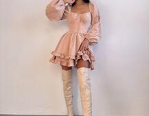 Лялькова сукня з пишною спідницею та корсетним верхом  | PUSHKA SHOP