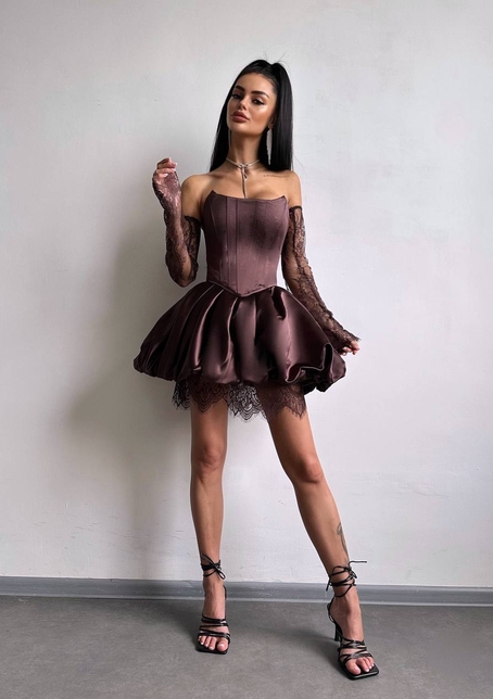 Комплект: корсет з рукавичками + спідниця  | PUSHKA SHOP