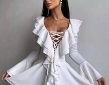 Сукня з з воланами на ґудзиках  Сукня з з воланами на ґудзиках  | PUSHKA SHOP