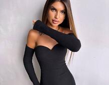 Трикотажна сукня міді  з чашечками  Трикотажна сукня міді  з чашечками  | PUSHKA SHOP