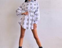 Приталена сорочка з принтом Приталена сорочка з принтом | PUSHKA SHOP