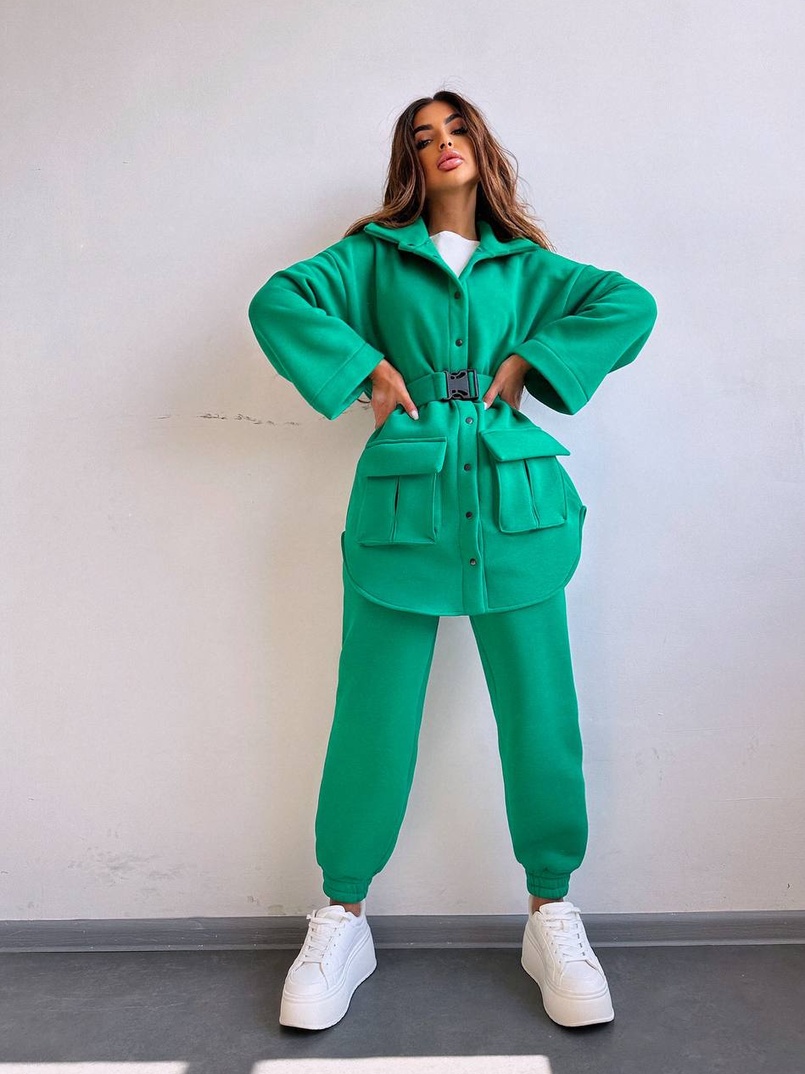 Комплект: тепла сорочка на кнопках + джоггери Комплект: тепла сорочка на кнопках + джоггери | PUSHKA SHOP