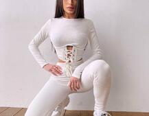 Трикотажний комплект: корсетний топ + легінси Трикотажний комплект: корсетний топ + легінси | PUSHKA SHOP