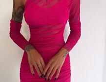 Міні сукня з драпіруванням   Міні сукня з драпіруванням   | PUSHKA SHOP