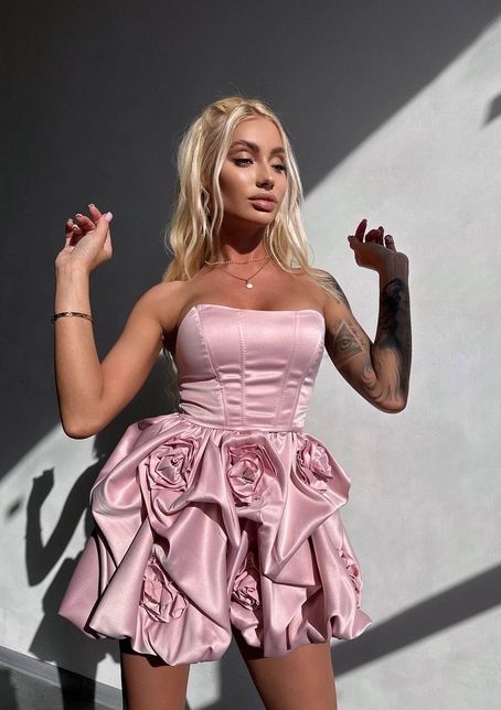 Комплект: корсет з  + спідниця декорована трояндами  Комплект: корсет з  + спідниця декорована трояндами  | PUSHKA SHOP