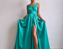 Атласна сукня максі  | PUSHKA SHOP