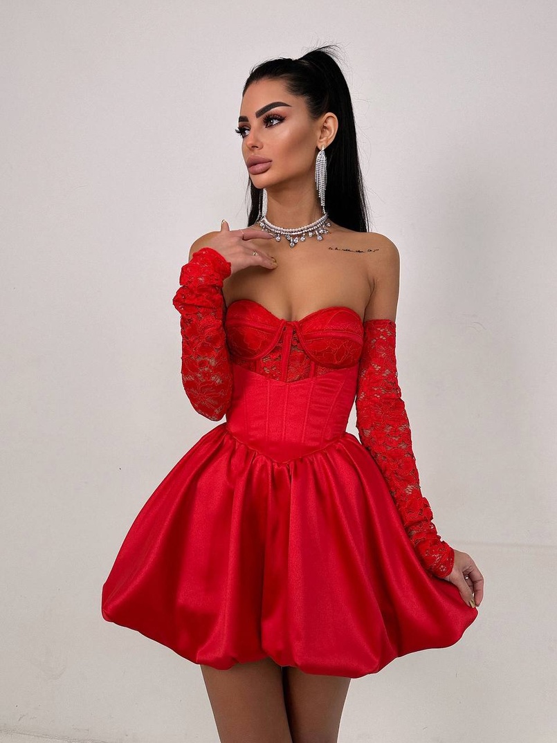 Комплект: мереживний корсет бюстьє + корсетна спідниця | PUSHKA SHOP