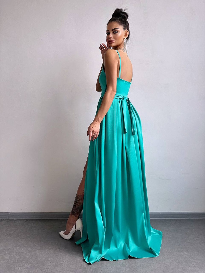 Атласна сукня максі  | PUSHKA SHOP