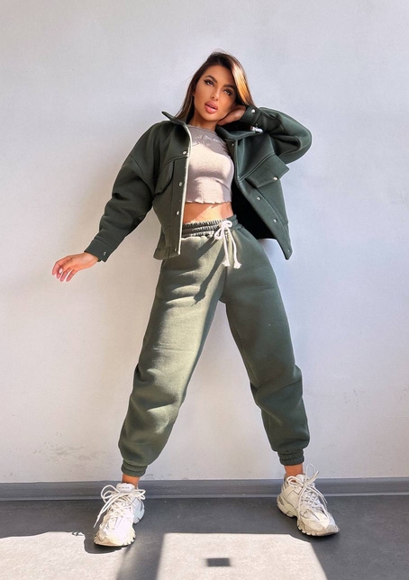 Комплект: тепла сорочка на кнопках + джоггери | PUSHKA SHOP