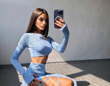 Комплект: топ + спідниця із зав‘язками на ніжку  Комплект: топ + спідниця із зав‘язками на ніжку  | PUSHKA SHOP