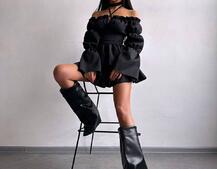 Сукня з чокером  | PUSHKA SHOP