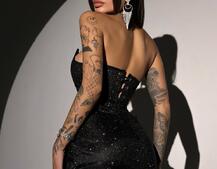 Сяючий комплект: корсет + спідниця   | PUSHKA SHOP