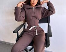 Комплект на флісі : худі з елементами корсету + штани  Комплект на флісі : худі з елементами корсету + штани  | PUSHKA SHOP