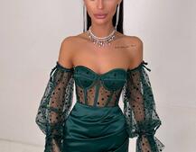 Улюблений комплект в новому виконанні: корсет бюстьє з об’ємними рукавами + спідниця міні | PUSHKA SHOP