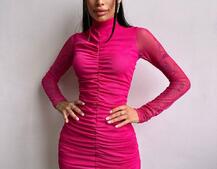 Сукня міні з драпіруванням  Сукня міні з драпіруванням  | PUSHKA SHOP