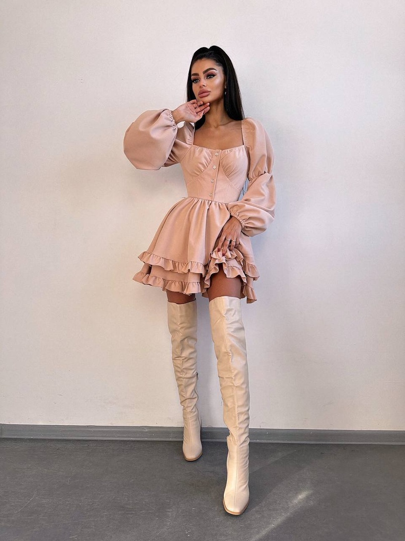 Лялькова сукня з пишною спідницею та корсетним верхом  | PUSHKA SHOP