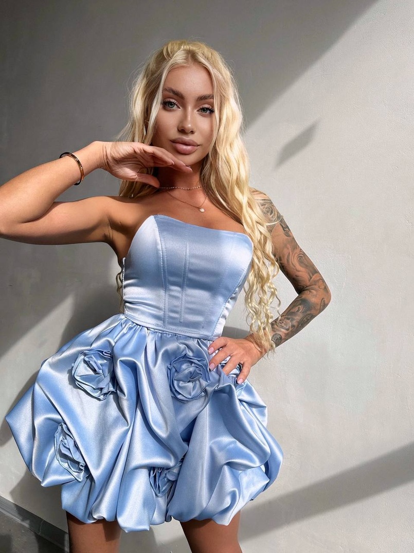 Комплект: корсет з  + спідниця декорована трояндами  Комплект: корсет з  + спідниця декорована трояндами  | PUSHKA SHOP