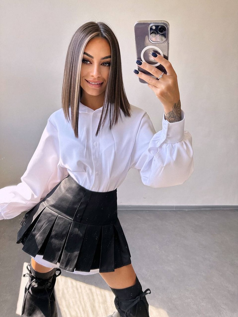 Комплект: спідниця з гетрами + сукня-сорочка  | PUSHKA SHOP