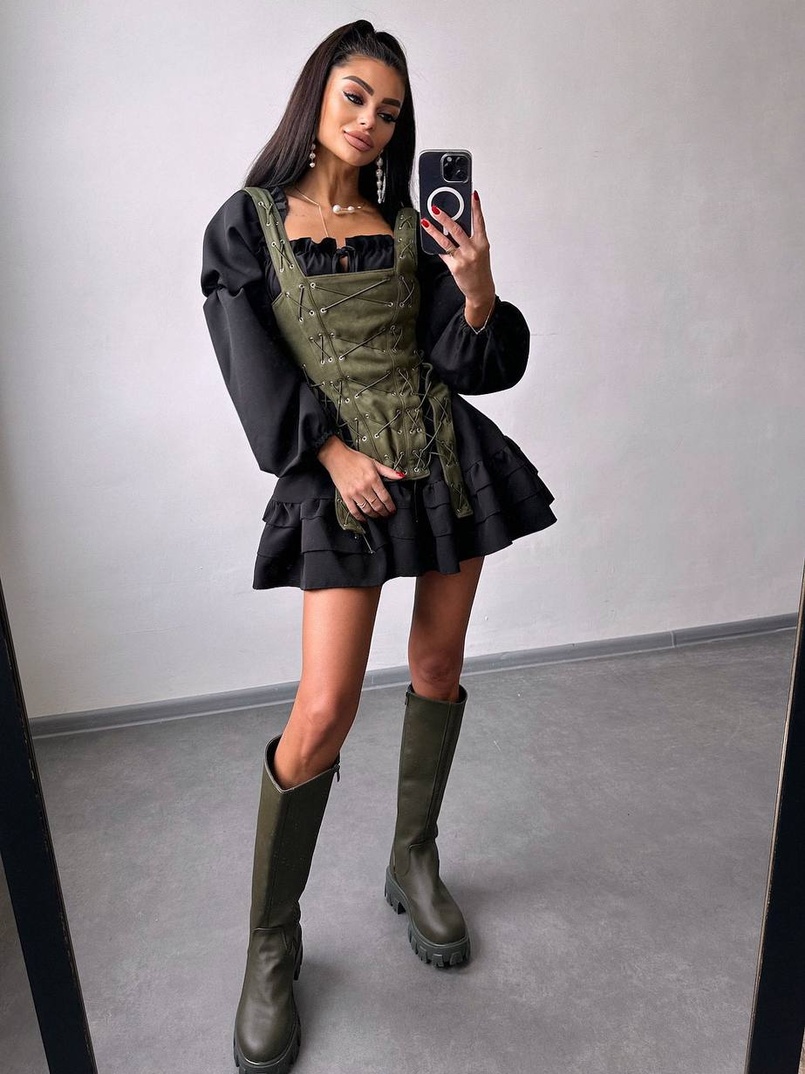 Комплект: сукня + корсет  Комплект: сукня + корсет  | PUSHKA SHOP