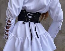 Комплект: Сукня-сорочка + корсет на гачках Комплект: Сукня-сорочка + корсет на гачках | PUSHKA SHOP