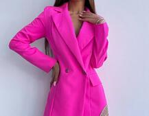 Приталена сукня-піджак, декорована бахромою зі страз Приталена сукня-піджак, декорована бахромою зі страз | PUSHKA SHOP