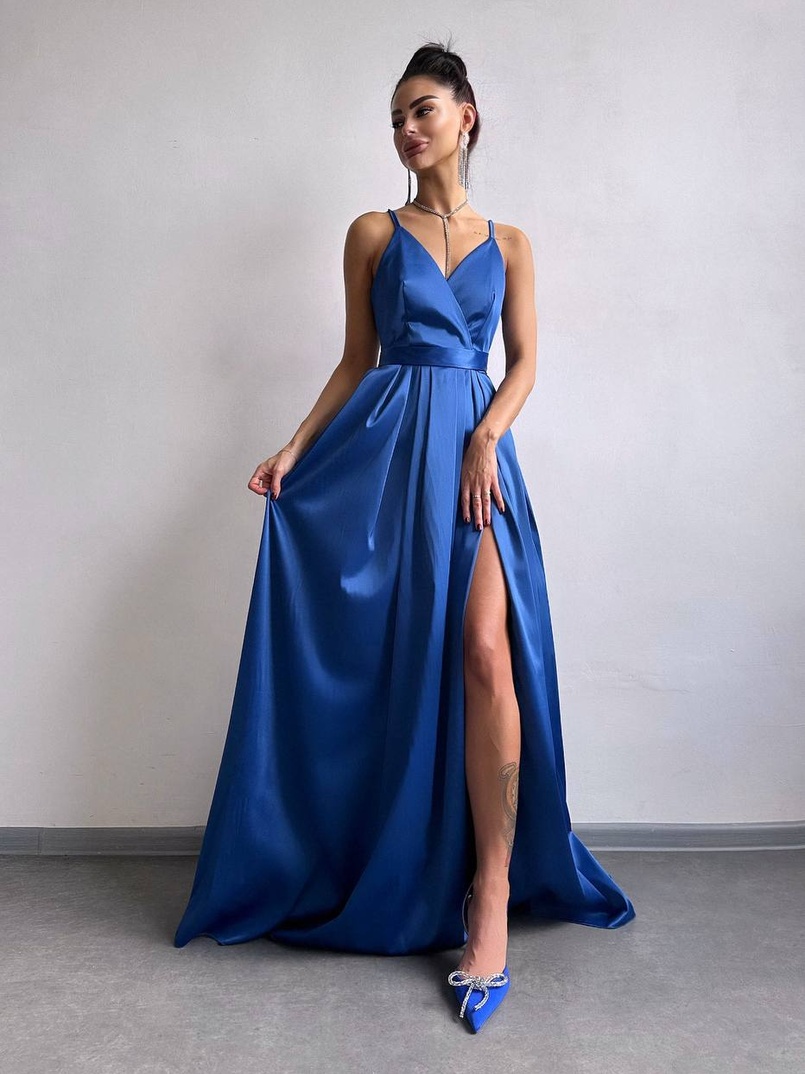 Атласна сукня максі  Атласна сукня максі  | PUSHKA SHOP