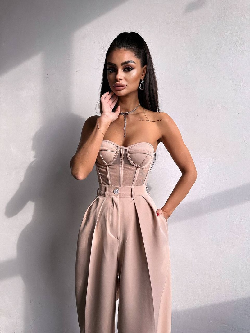 Костюм:  піджак на підкладці, штани+ корсет Костюм:  піджак на підкладці, штани+ корсет | PUSHKA SHOP