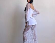 Комплект: блуза з баской + мереживна спідниця-шорти  | PUSHKA SHOP