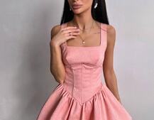 Корсетна сукня с пишною спідницею-балоном | PUSHKA SHOP