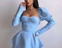 Сукня з чашечками та елементами корсету  | PUSHKA SHOP