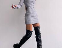 Облягаюча міні сукня з чашками з ефектом push up | PUSHKA SHOP