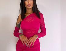 Міні сукня з драпіруванням   Міні сукня з драпіруванням   | PUSHKA SHOP