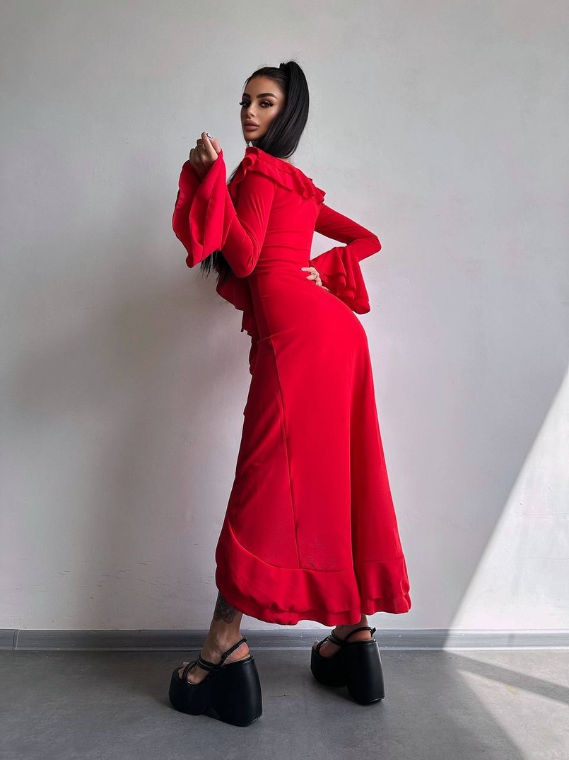 Сукня з воланами  Сукня з воланами  | PUSHKA SHOP