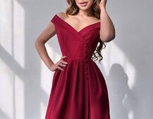 Сукня максі  з розрізом на спідниці  Сукня максі  з розрізом на спідниці  | PUSHKA SHOP