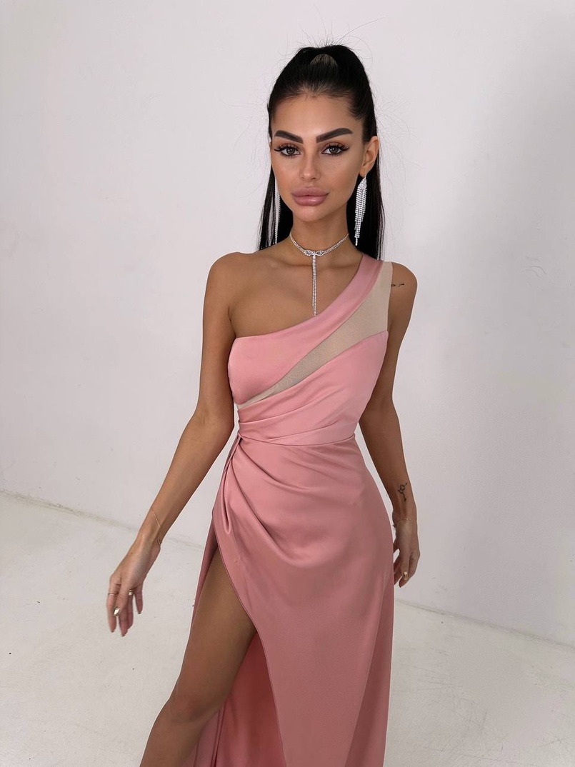 Атласна сукня максі  | PUSHKA SHOP