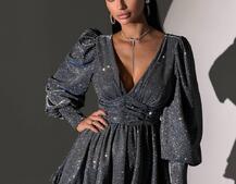 Сукня із пишною подвійною спідницею та драпіруванням  | PUSHKA SHOP