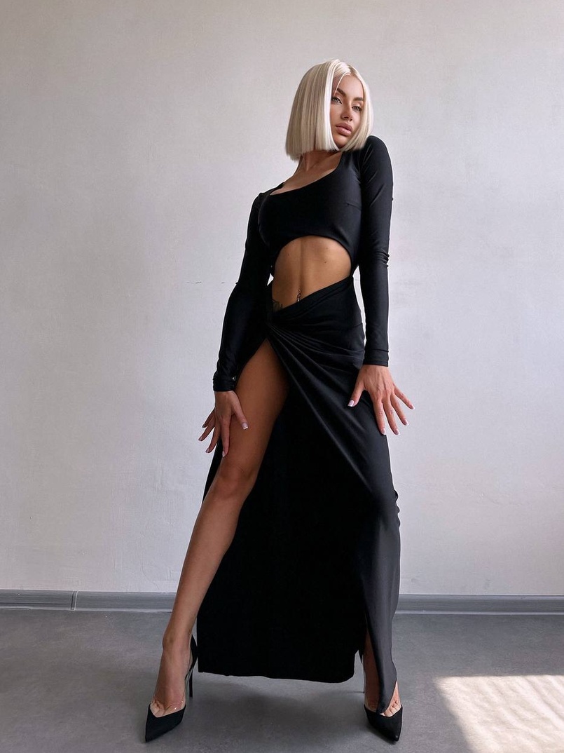 Сукня міді з драпіруванням . Сукня міді з драпіруванням . | PUSHKA SHOP