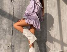 Сукня з квітковим принтом декорована мереживом    Сукня з квітковим принтом декорована мереживом    | PUSHKA SHOP