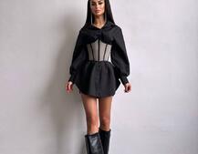 Приталена сорочка + корсет  Приталена сорочка + корсет  | PUSHKA SHOP